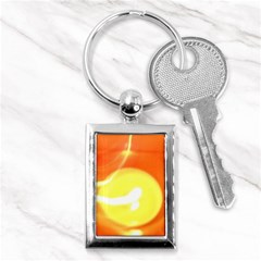 Orange Yellow Flame 5000 Key Chain (rectangle) by yoursparklingshop