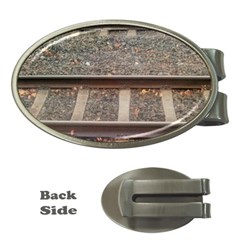 Railway Track Train Money Clip (oval) by yoursparklingshop