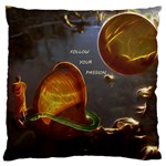 Follow your passion Large Flano Cushion Case (One Side) Front