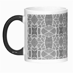 Grey White Tiles Geometry Stone Mosaic Pattern Morph Mug by yoursparklingshop