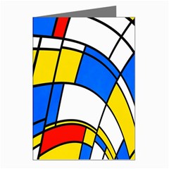 Colorful Distorted Shapes Greeting Cards (pkg Of 8) by LalyLauraFLM