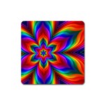 Rainbow Flower Magnet (Square) Front