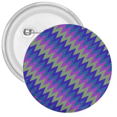 Diagonal Chevron Pattern 3  Button by LalyLauraFLM