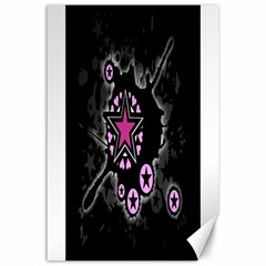 Pink Star Explosion Canvas 24  X 36  (unframed) by ArtistRoseanneJones