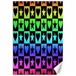 Rainbow Stars and Hearts Canvas 20  x 30  (Unframed) 19.62 x28.9  Canvas - 1