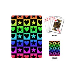 Rainbow Stars And Hearts Playing Cards (mini) by ArtistRoseanneJones