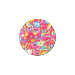 Hippy Peace Swirls Golf Ball Marker 4 Pack by KirstenStar