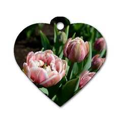 Tulips Dog Tag Heart (two Sided) by anstey