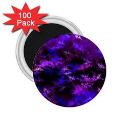 Purple Skulls Goth Storm 2 25  Button Magnet (100 Pack) by KirstenStar