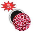 Candy Hearts 1.75  Button Magnet (10 pack) Front