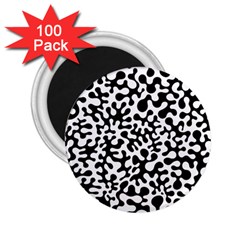 Black And White Blots 2 25  Button Magnet (100 Pack) by KirstenStar