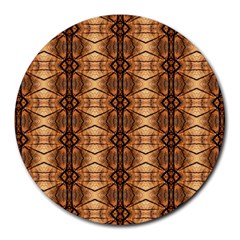 Faux Animal Print Pattern Round Mousepads by GardenOfOphir