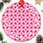 Cute Pretty Elegant Pattern Ornament (Round Filigree)  Front