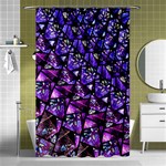  Blue purple Shattered Glass Shower Curtain 48  x 72  (Small)  Curtain(48  X 72 ) - 42.18 x64.8  Curtain(48  X 72 )