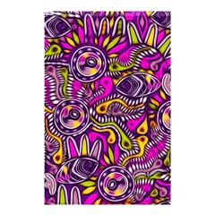 Purple Tribal Abstract Fish Shower Curtain 48  X 72  (small)  by KirstenStar