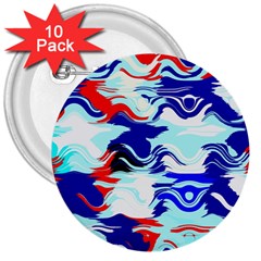 Wavy Chaos 3  Button (10 Pack) by LalyLauraFLM