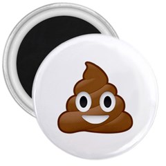 Poop 3  Button Magnet by redcow