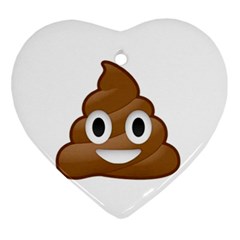 Poop Ornament (heart)  by redcow