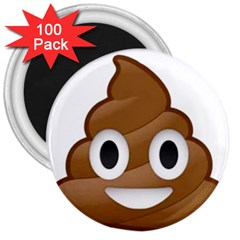 Poop 3  Magnets (100 Pack) by redcow