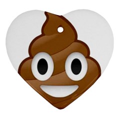 Poop Heart Ornament (2 Sides) by redcow