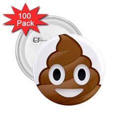 Poop 2 25  Buttons (100 Pack)  by redcow