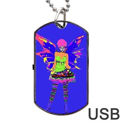 Fairy Punk Dog Tag Usb Flash (one Side) by icarusismartdesigns