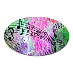 Abstract Music  Oval Magnet by ImpressiveMoments