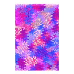 Pink And Purple Marble Waves Shower Curtain 48  X 72  (small)  by KirstenStar