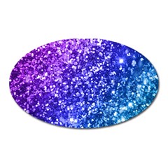 Glitter Ocean Bokeh Oval Magnet by KirstenStar