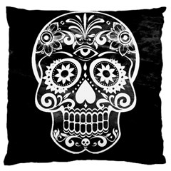 Skull Large Cushion Cases (one Side)  by ImpressiveMoments