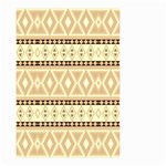 Fancy Tribal Border Pattern Beige Small Garden Flag (Two Sides) Back