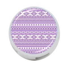 Fancy Tribal Borders Lilac 4-port Usb Hub (two Sides)  by ImpressiveMoments