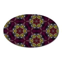 Cute Pretty Elegant Pattern Oval Magnet by GardenOfOphir