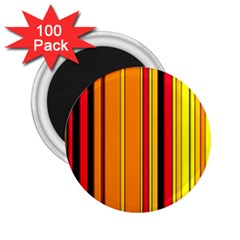 Hot Stripes Fire 2 25  Magnets (100 Pack)  by ImpressiveMoments