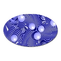 Doodle Fun Blue Oval Magnet by ImpressiveMoments