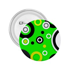 Florescent Green Yellow Abstract  2 25  Buttons by OCDesignss