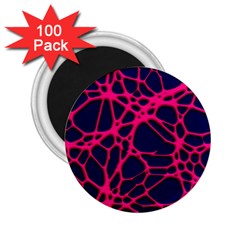 Hot Web Pink 2 25  Magnets (100 Pack)  by ImpressiveMoments