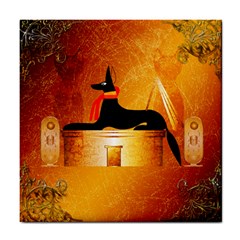 Anubis, Ancient Egyptian God Of The Dead Rituals  Tile Coasters by FantasyWorld7