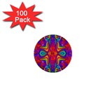 Abstract 1 1  Mini Buttons (100 pack)  Front