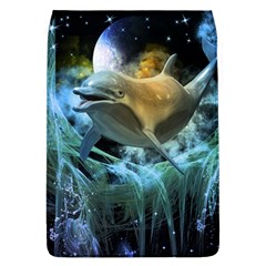 Funny Dolphin In The Universe Flap Covers (l)  by FantasyWorld7