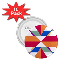 Shapes In Triangles 1 75  Button (10 Pack)  by LalyLauraFLM