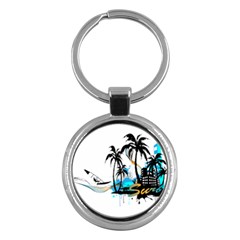 Surfing Key Chains (round)  by EnjoymentArt