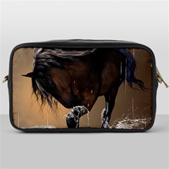 Beautiful Horse With Water Splash Toiletries Bags by FantasyWorld7