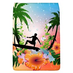 Tropical Design With Surfboarder Flap Covers (l)  by FantasyWorld7