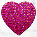 Polka Dot Sparkley Jewels 1 Jigsaw Puzzle (Heart) Front