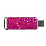 Polka Dot Sparkley Jewels 1 Portable USB Flash (One Side) Front