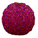 Polka Dot Sparkley Jewels 1 Large 18  Premium Flano Round Cushions Front