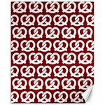 Red Pretzel Illustrations Pattern Canvas 16  x 20   15.75 x19.29  Canvas - 1