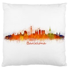 Barcelona City Art Large Cushion Cases (two Sides)  by hqphoto