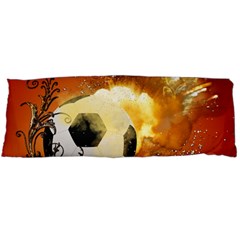 Soccer With Fire And Flame And Floral Elelements Body Pillow Cases (dakimakura)  by FantasyWorld7